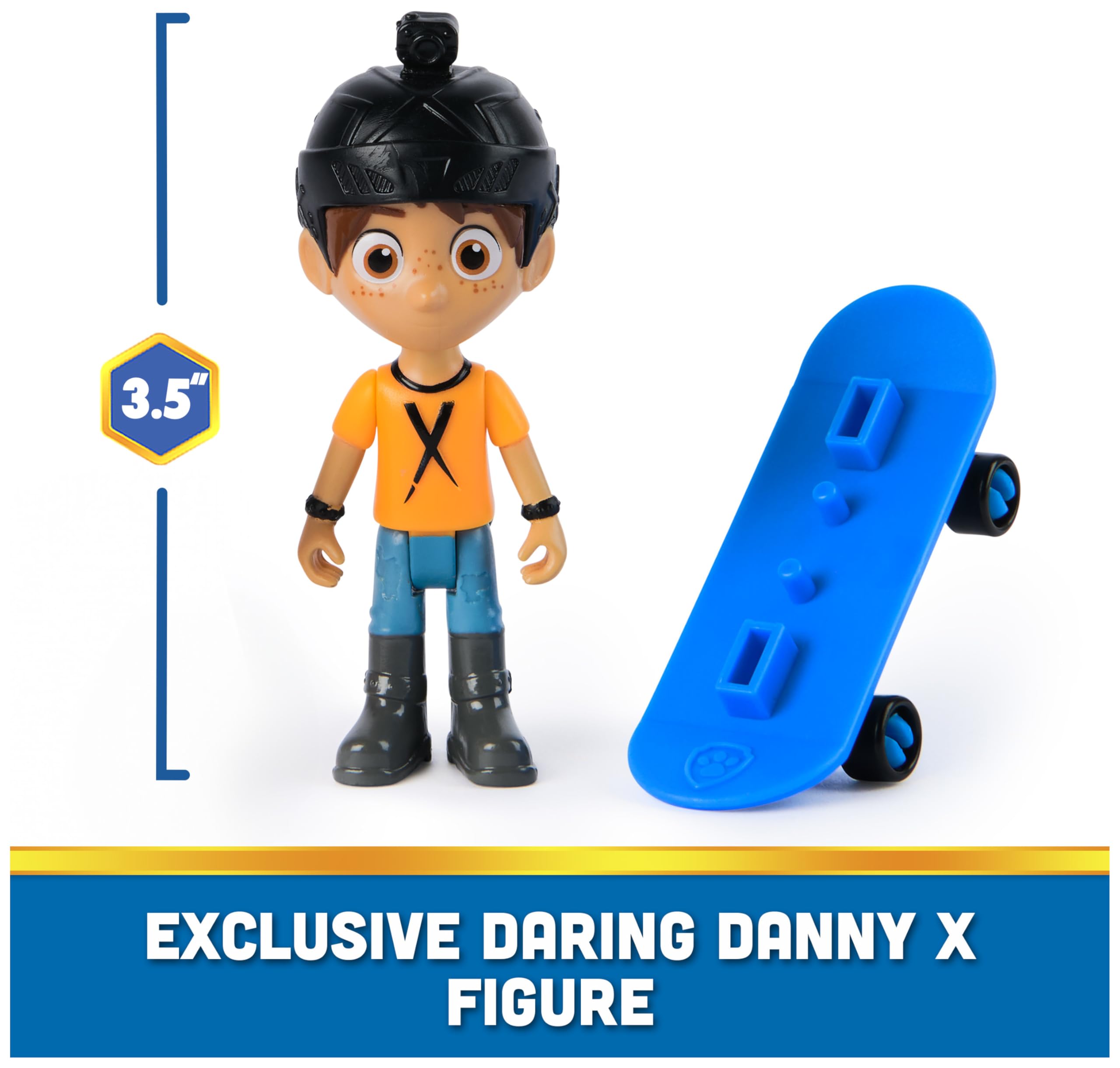 Foto 6 pulgar | Set De Figuras Paw Patrol Marshall & Daring Danny X Con Monopatín - Venta Internacional.
