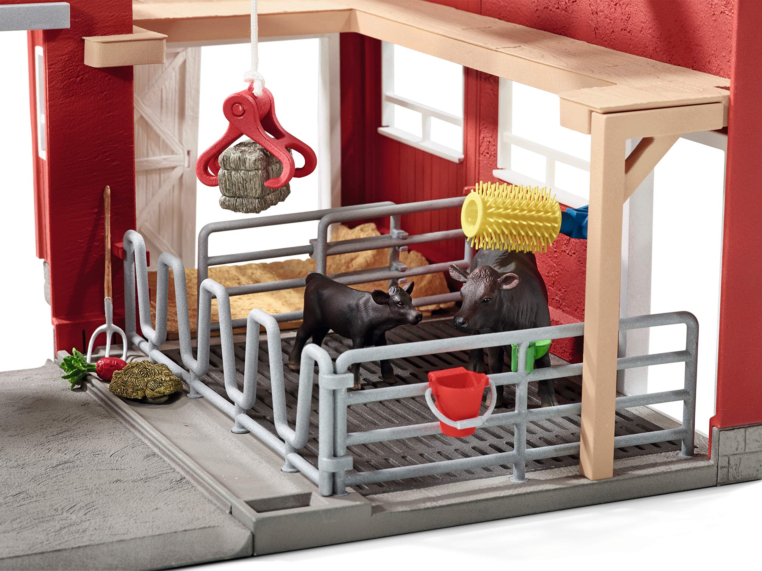 Foto 7 | Playset Schleich Red Barn Con Vacas, Granjero Y Tractor, 27 Piezas - Venta Internacional.