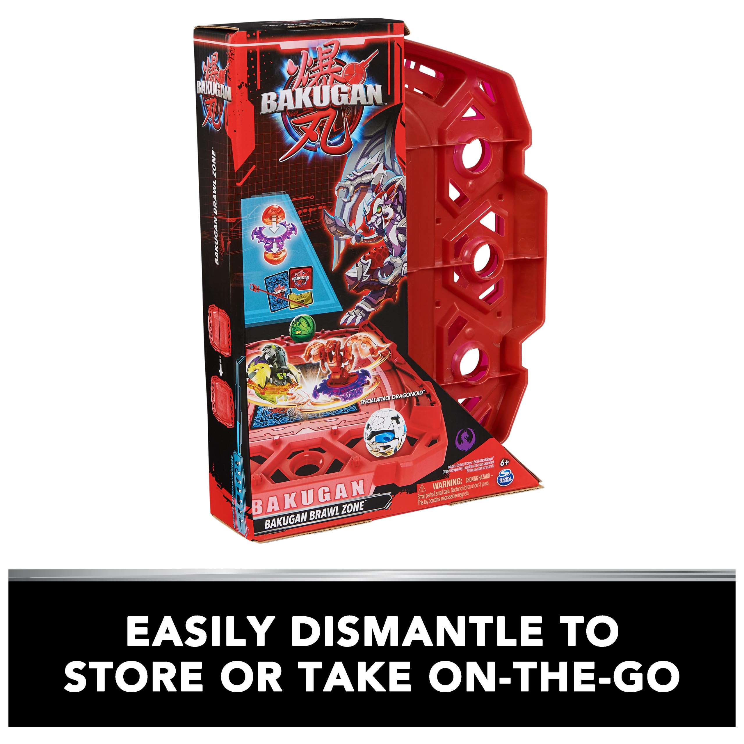 Foto 4 | Set De Juego Bakugan Brawl Zone Compact Con Ataque Especial Dragonoid - Venta Internacional.