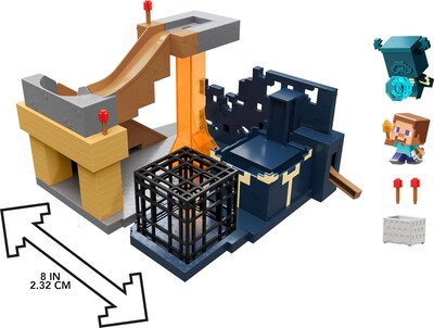 Foto 6 | Set De Juego Mattel Minecraft Minimode Rise Of The Warden Con 2 Minis - Venta Internacional.