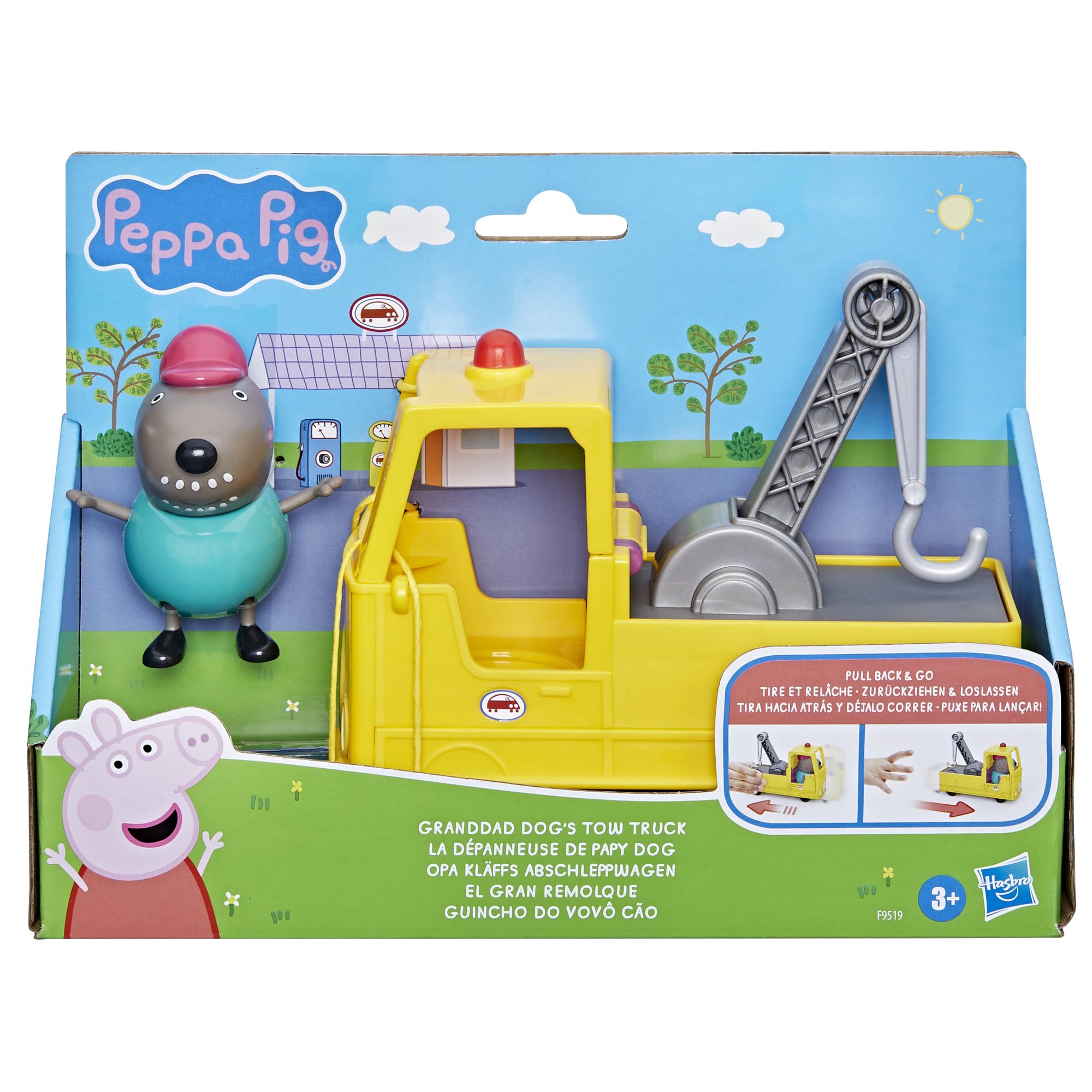 Foto 3 pulgar | Set De Grúa Peppa Pig Granddad Dog Para Vehículos De Construcción - Venta Internacional.