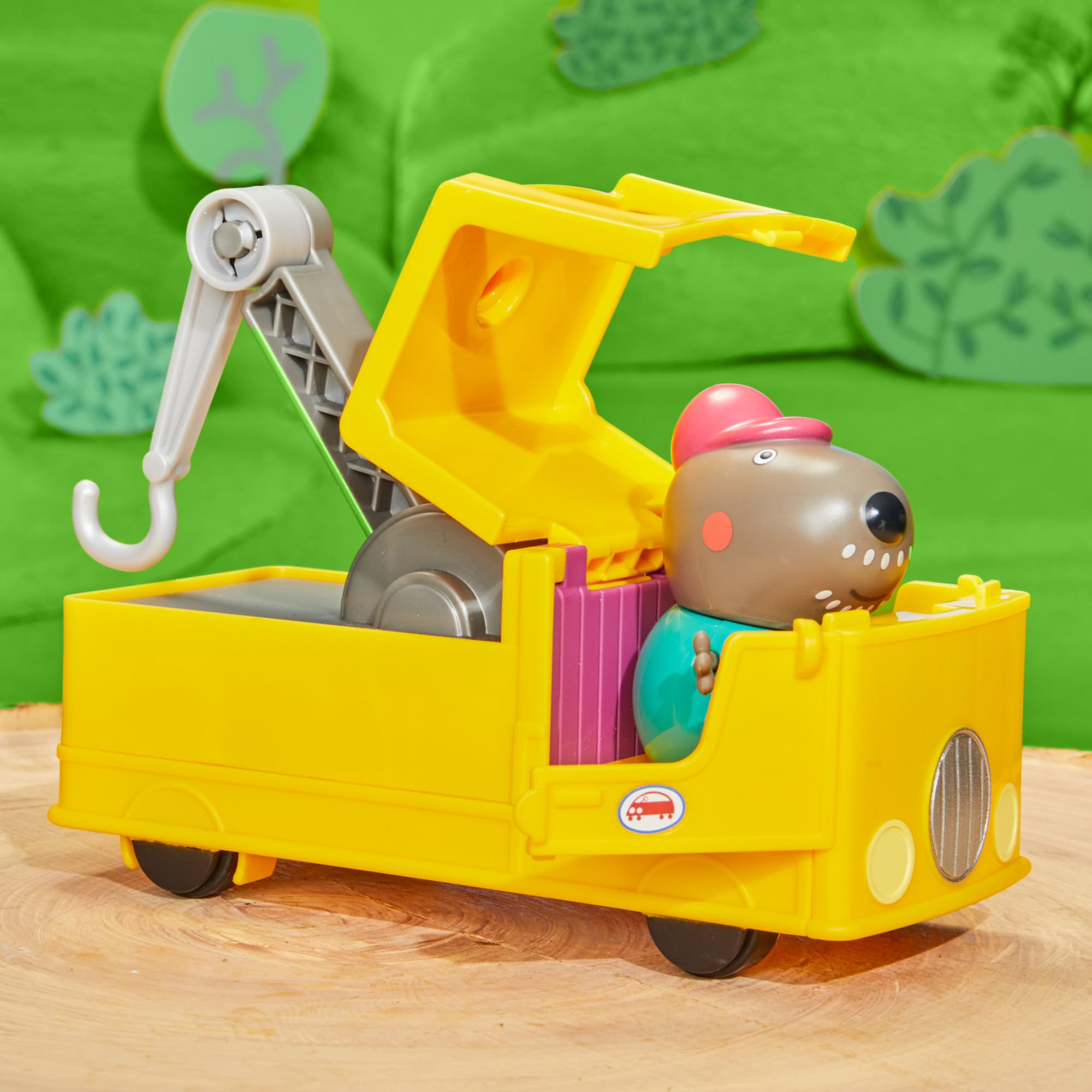 Foto 8 pulgar | Set De Grúa Peppa Pig Granddad Dog Para Vehículos De Construcción - Venta Internacional.