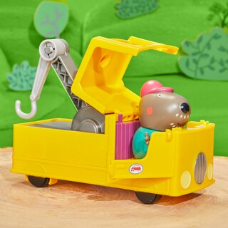 Foto 7 | Set De Grúa Peppa Pig Granddad Dog Para Vehículos De Construcción - Venta Internacional.