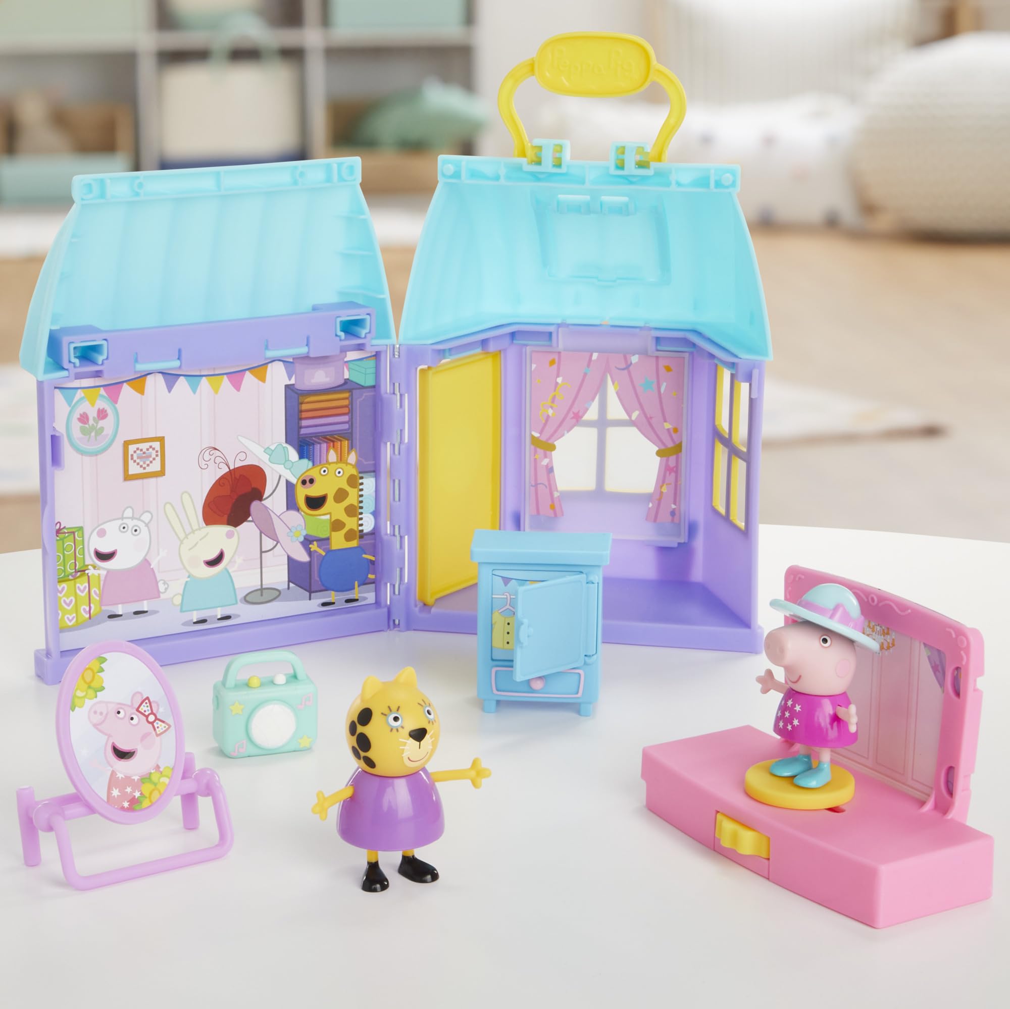 Foto 7 pulgar | Playset Peppa Pig Peppa's Dance Party Con Casa, 2 Figuras, 6 Unidades - Venta Internacional.