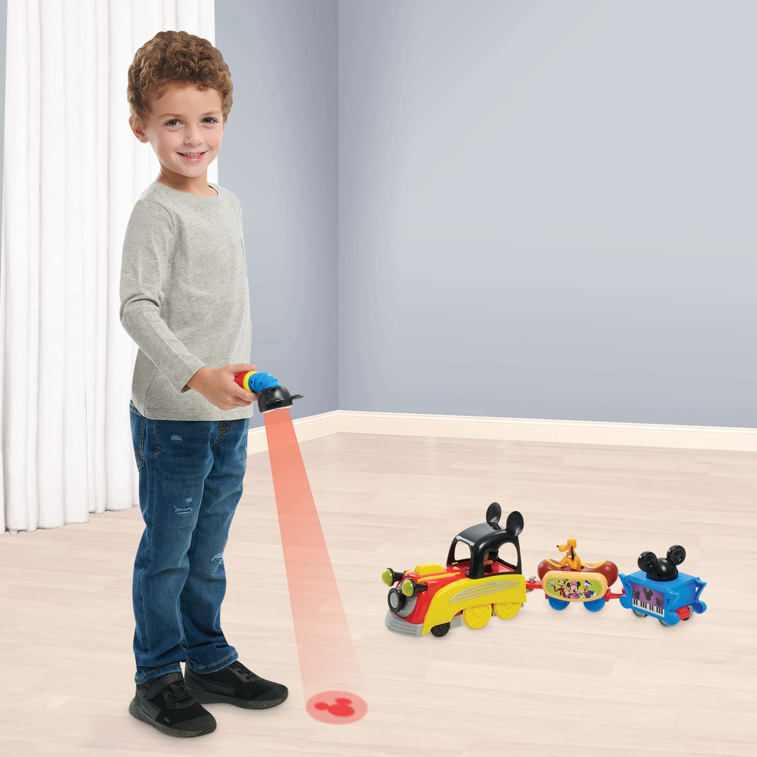 Foto 4 pulgar | Set Toy Train De Disney Junior Mickey Mouse Funhouse Con Mando - Venta Internacional.