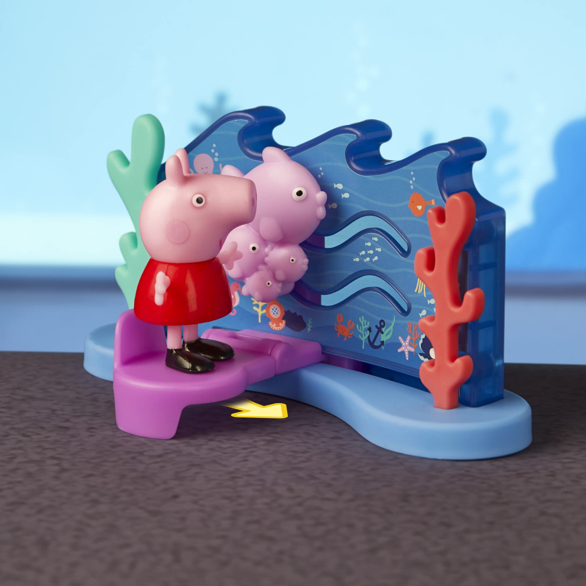 Foto 6 pulgar | Set De Juego Peppa Pig Peppa's Aquarium Adventure Con 4 Figuras - Venta Internacional.