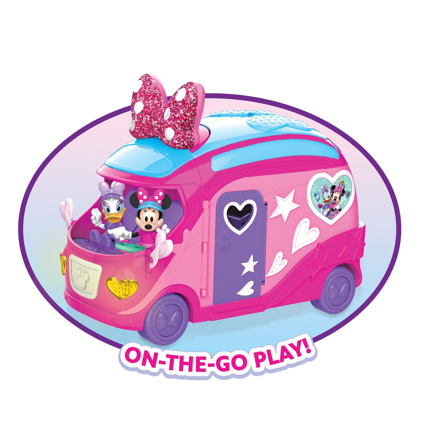 Foto 4 pulgar | Playset Disney Junior Minnie Mouse Bows-a-glow Glamper Con Figuras - Venta Internacional.