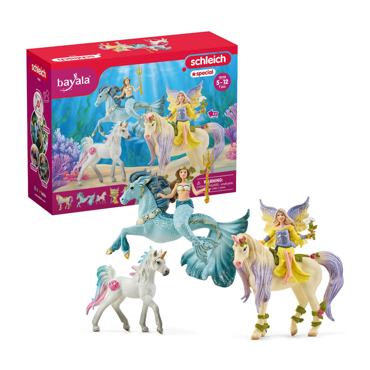 Foto 1 | Juego De Juguetes Schleich Bayala Starter Fairy Feya Mermaid, 5 Piezas - Venta Internacional.