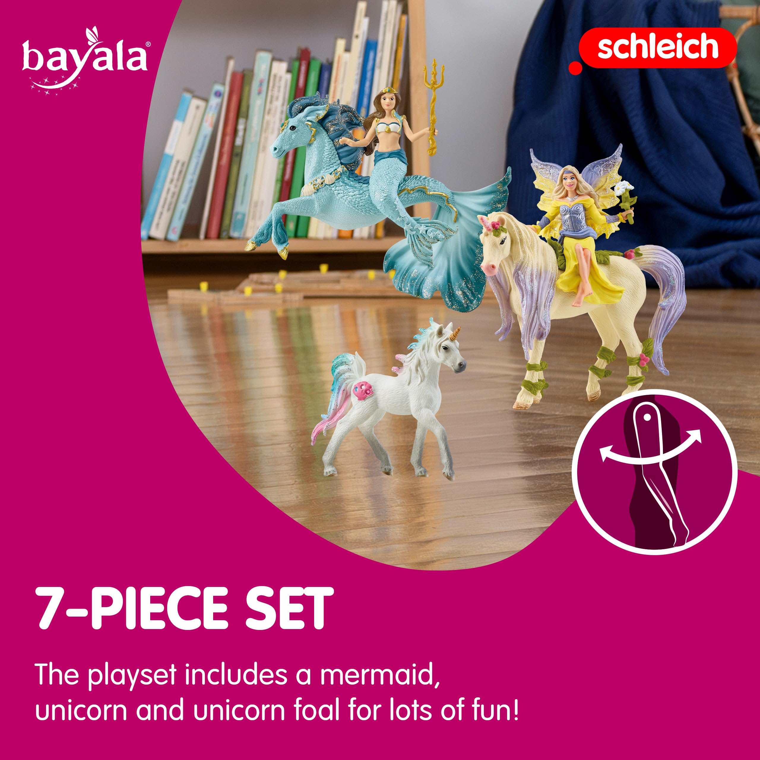 Foto 3 pulgar | Juego De Juguetes Schleich Bayala Starter Fairy Feya Mermaid, 5 Piezas - Venta Internacional.
