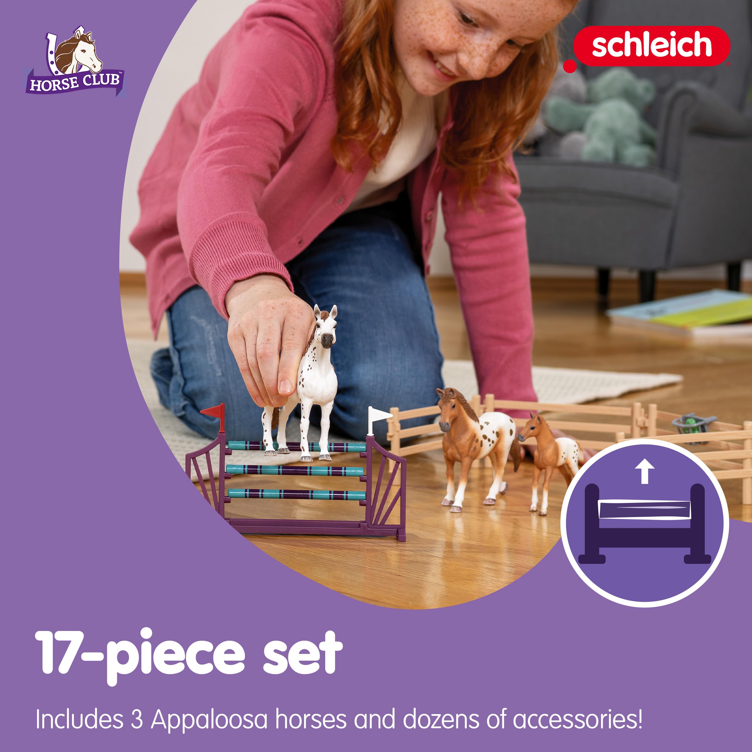 Foto 5 pulgar | Set De Juguetes Schleich Horse Club Lisa's Tournament Training, 17 Piezas - Venta Internacional.