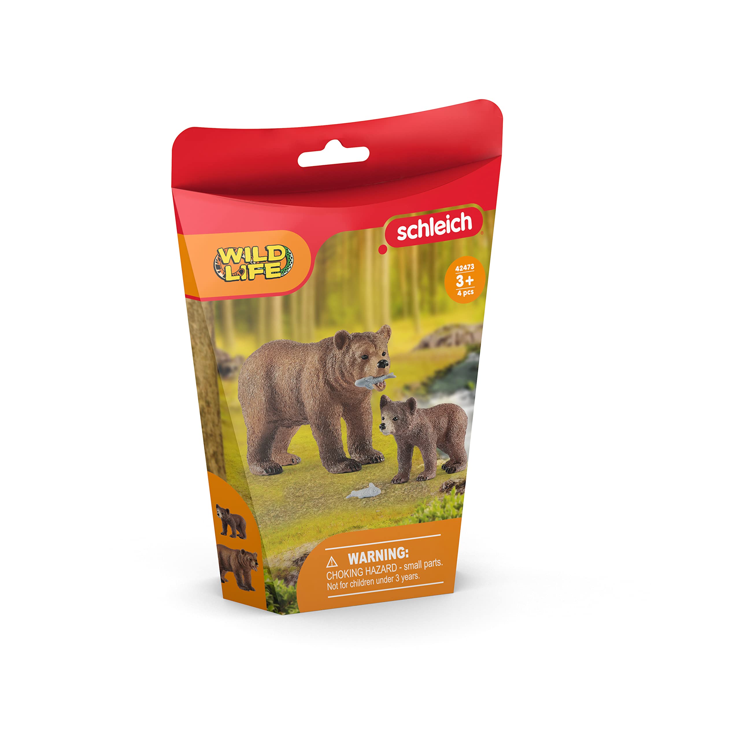 Foto 7 pulgar | Toy Playset Schleich Wild Life Grizzly Bear Mother Con Cachorro, 4 Piezas - Venta Internacional.