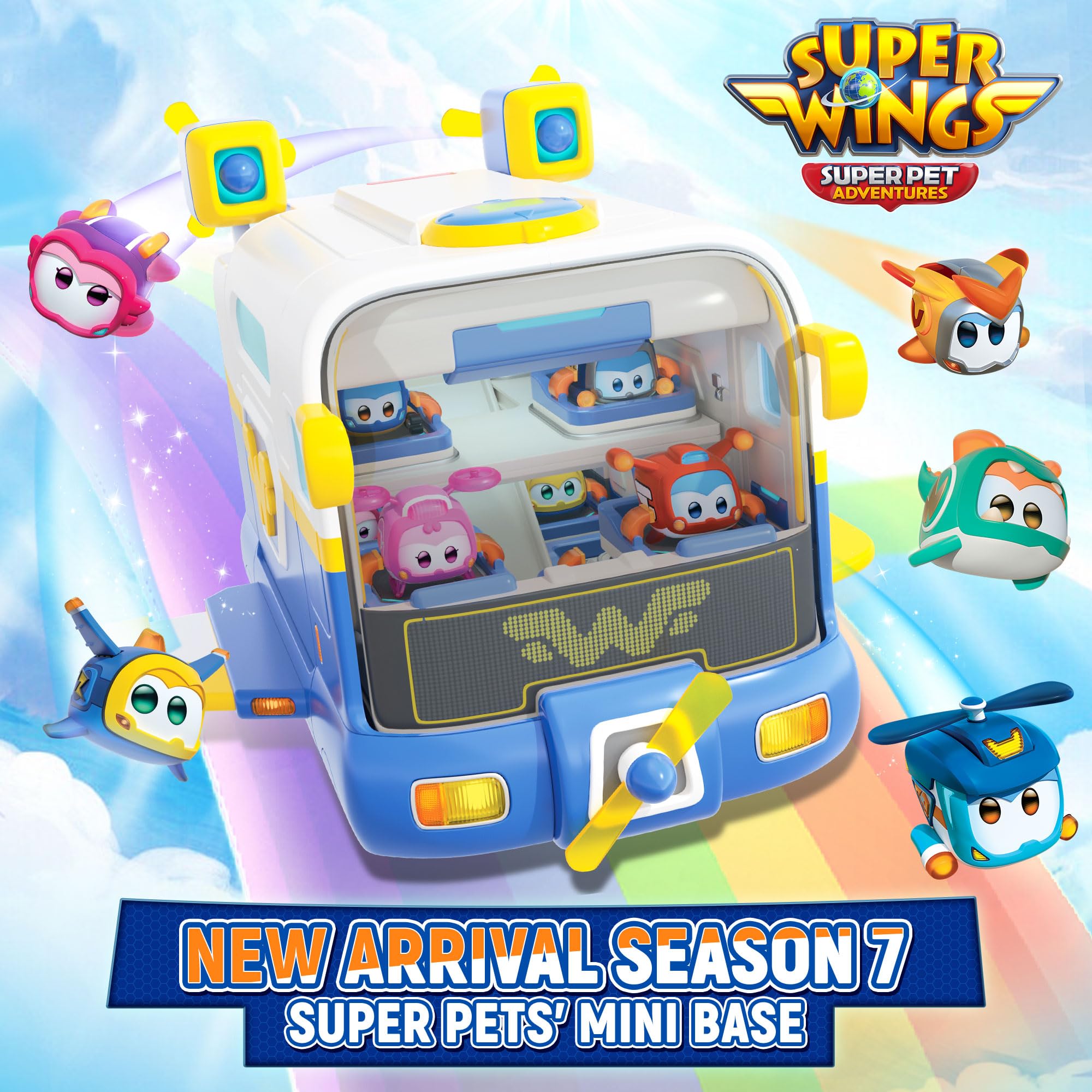 Foto 8 pulgar | Nueva Minibase De Super Pets De La Temporada 7 De Playset Super Wings - Venta Internacional.