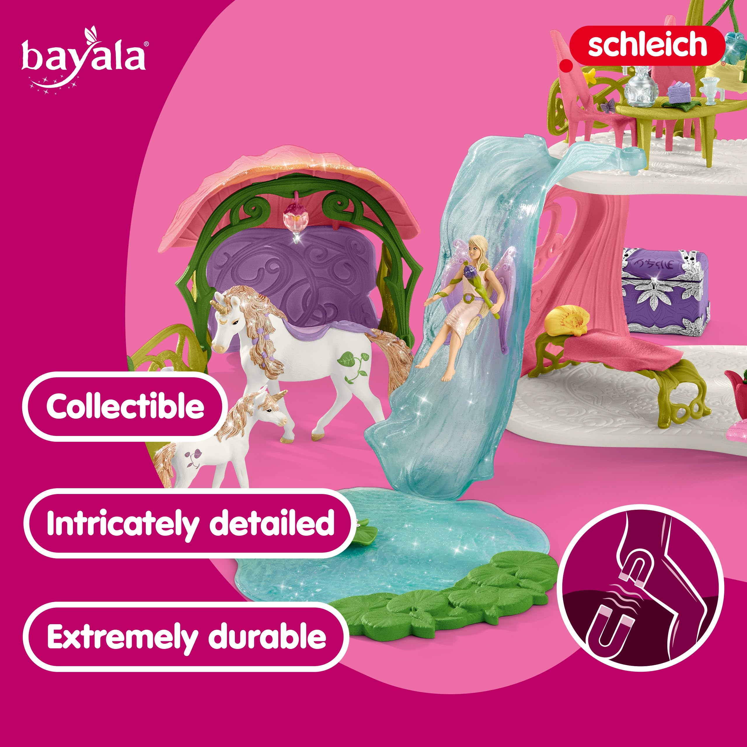 Foto 4 pulgar | Flor Brillante De Dollhouse Schleich Bayala Con Hada Unicornio - Venta Internacional.