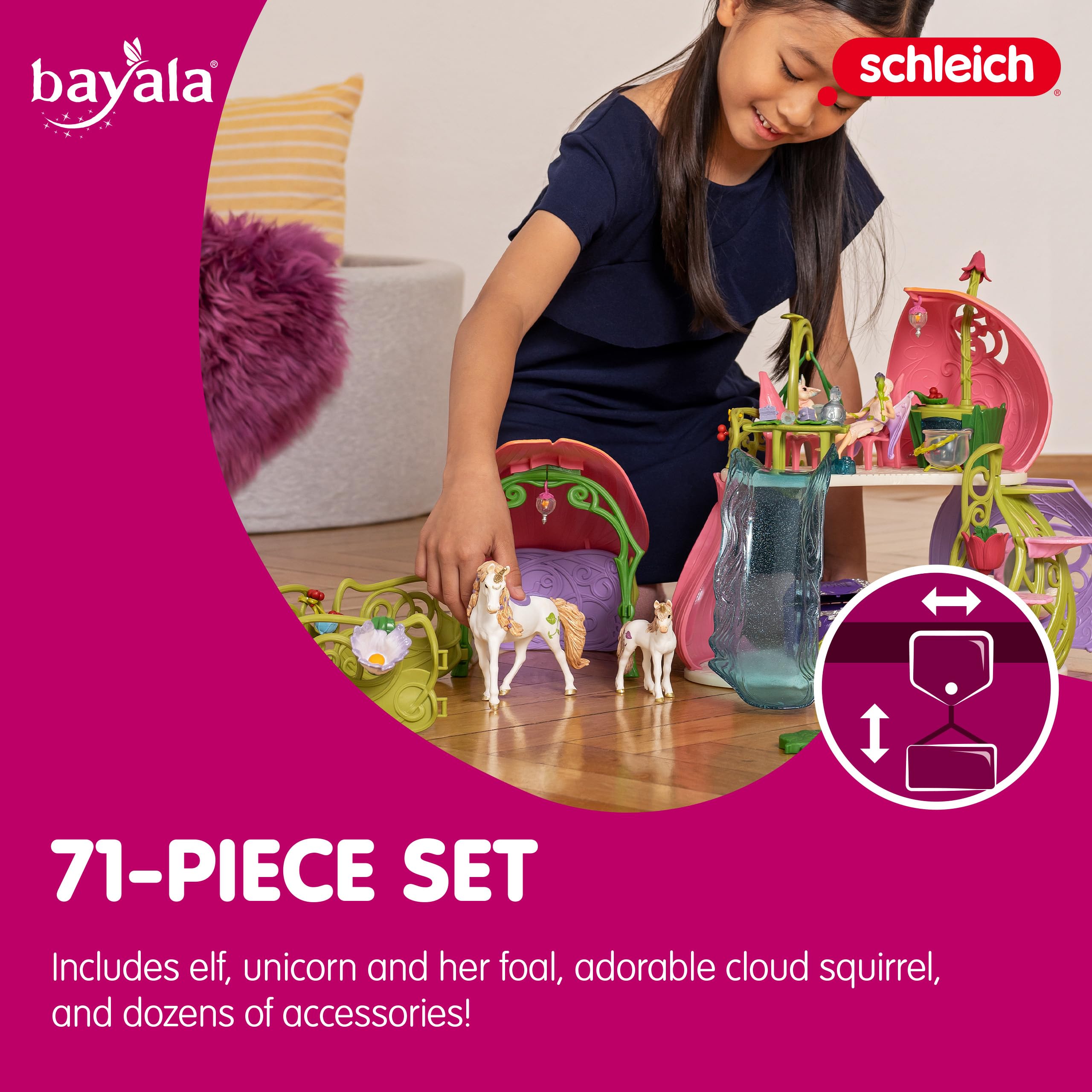 Foto 5 pulgar | Flor Brillante De Dollhouse Schleich Bayala Con Hada Unicornio - Venta Internacional.