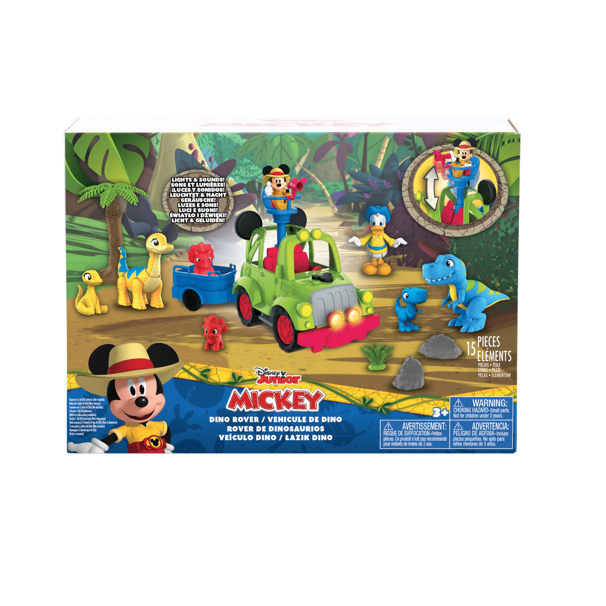 Foto 6 pulgar | Set De Juego Just Play Mickey Disney Junior Mouse Funhouse Dino - Venta Internacional.
