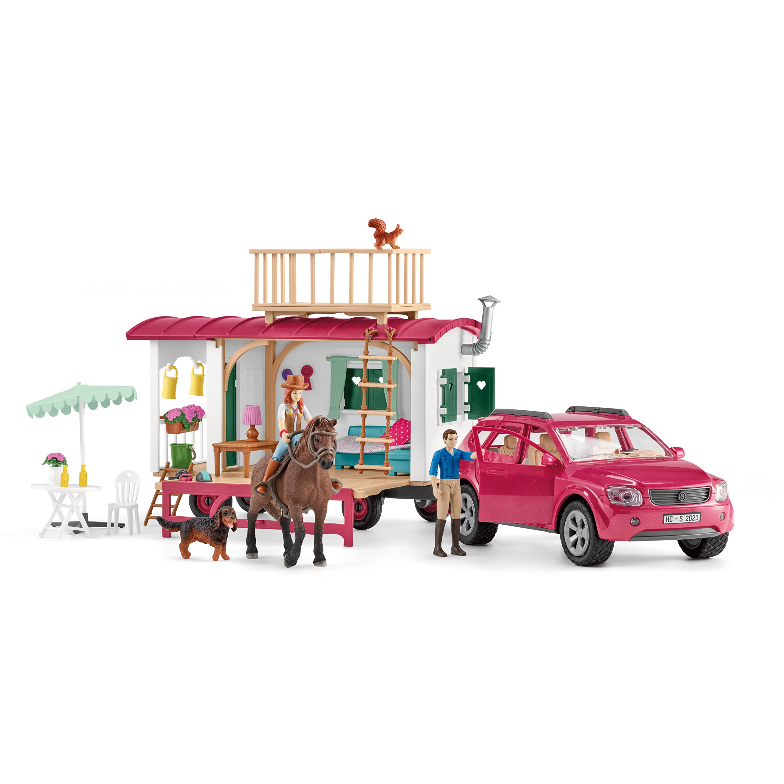 Foto 3 pulgar | Set De Juguetes Schleich Horse Club Camping Trip Con Autocaravana Para Niños - Venta Internacional.