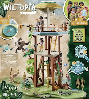 Foto 3 | Torre De Investigación Wiltopia De Juguete Playmobil Con Brújula Para Niños - Venta Internacional.