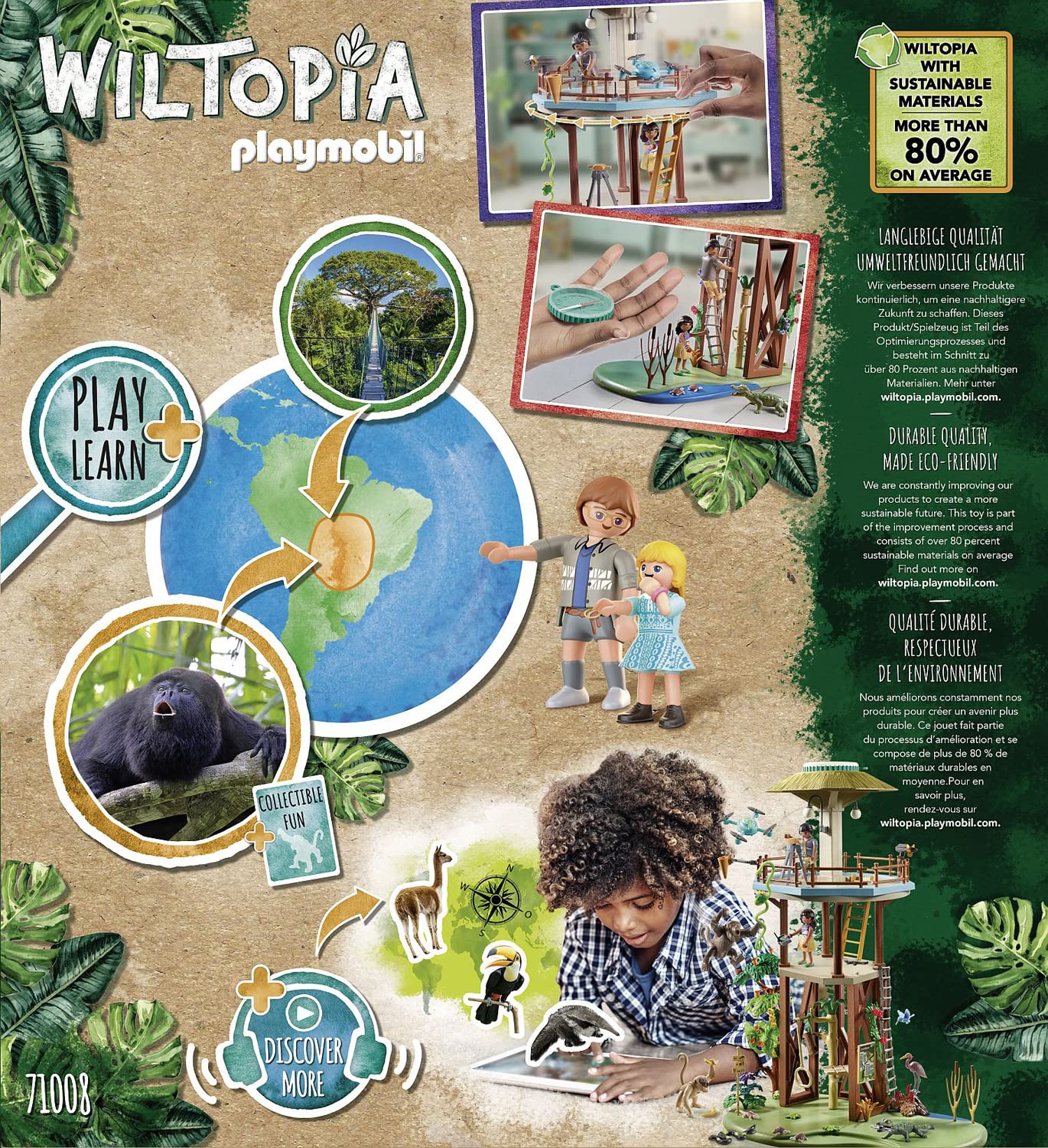 Foto 5 pulgar | Torre De Investigación Wiltopia De Juguete Playmobil Con Brújula Para Niños - Venta Internacional.