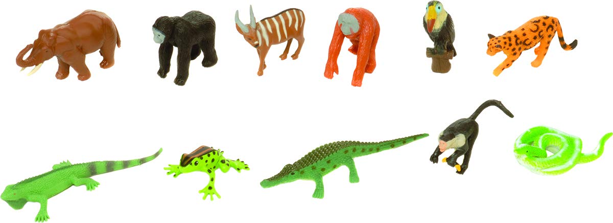 Foto 3 pulgar | Figuras De Juguete Wild Republic Rainforest Nature Tube, 12 Piezas - Venta Internacional.