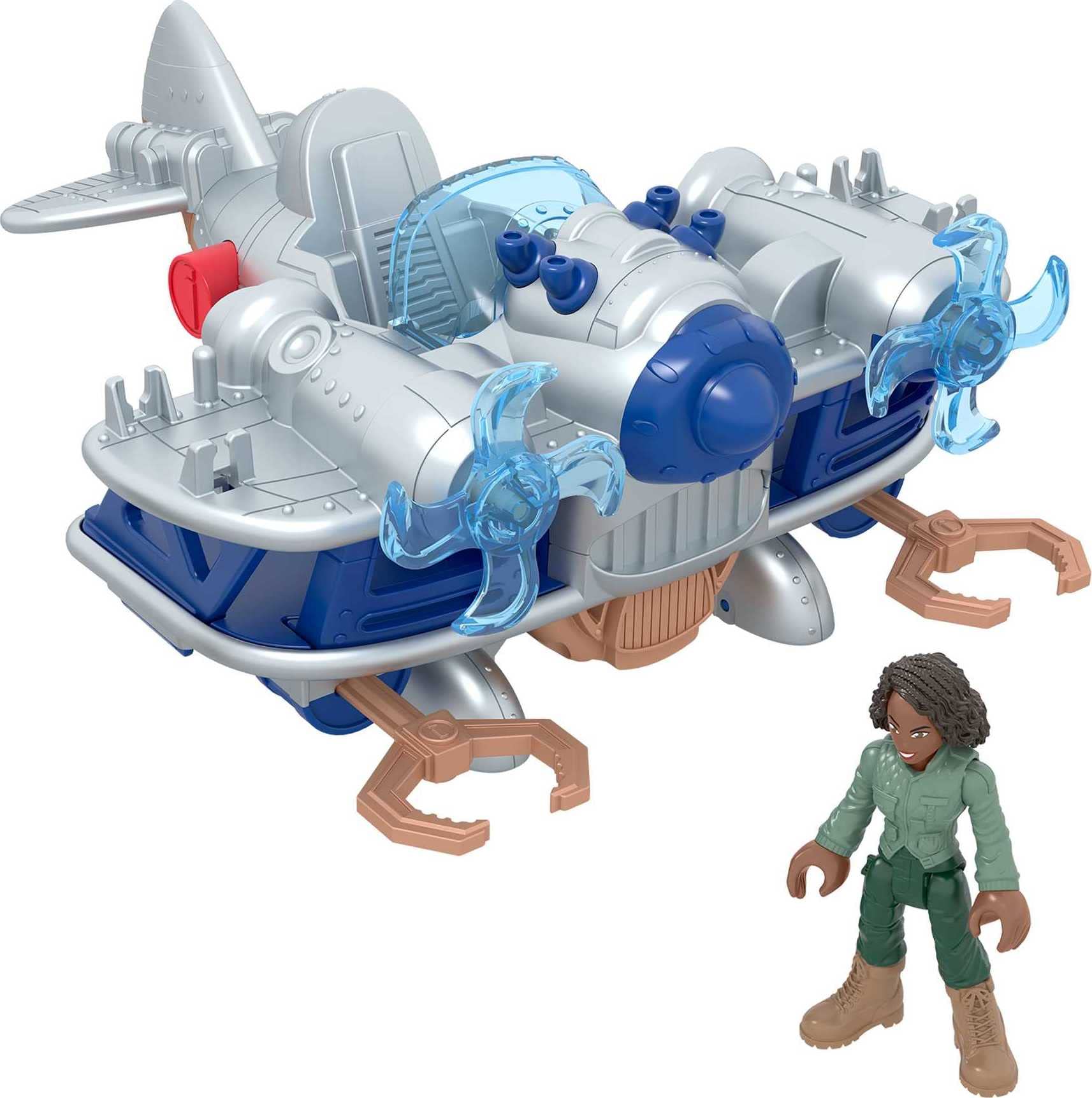 Foto 2 pulgar | Figura De Juguete Y Avión De Juguete Fisher-price Imaginext Jurassic World - Venta Internacional.
