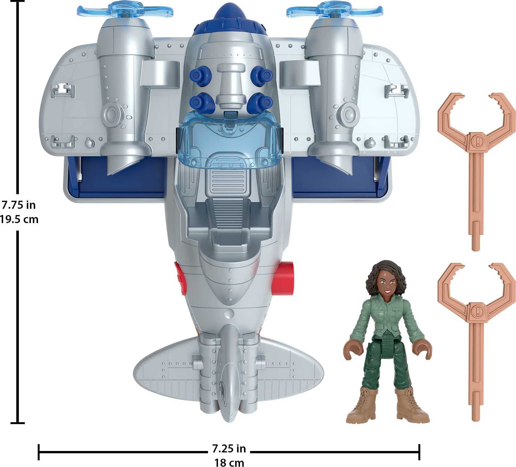 Foto 6 pulgar | Figura De Juguete Y Avión De Juguete Fisher-price Imaginext Jurassic World - Venta Internacional.