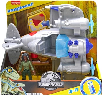 Foto 6 | Figura De Juguete Y Avión De Juguete Fisher-price Imaginext Jurassic World - Venta Internacional.
