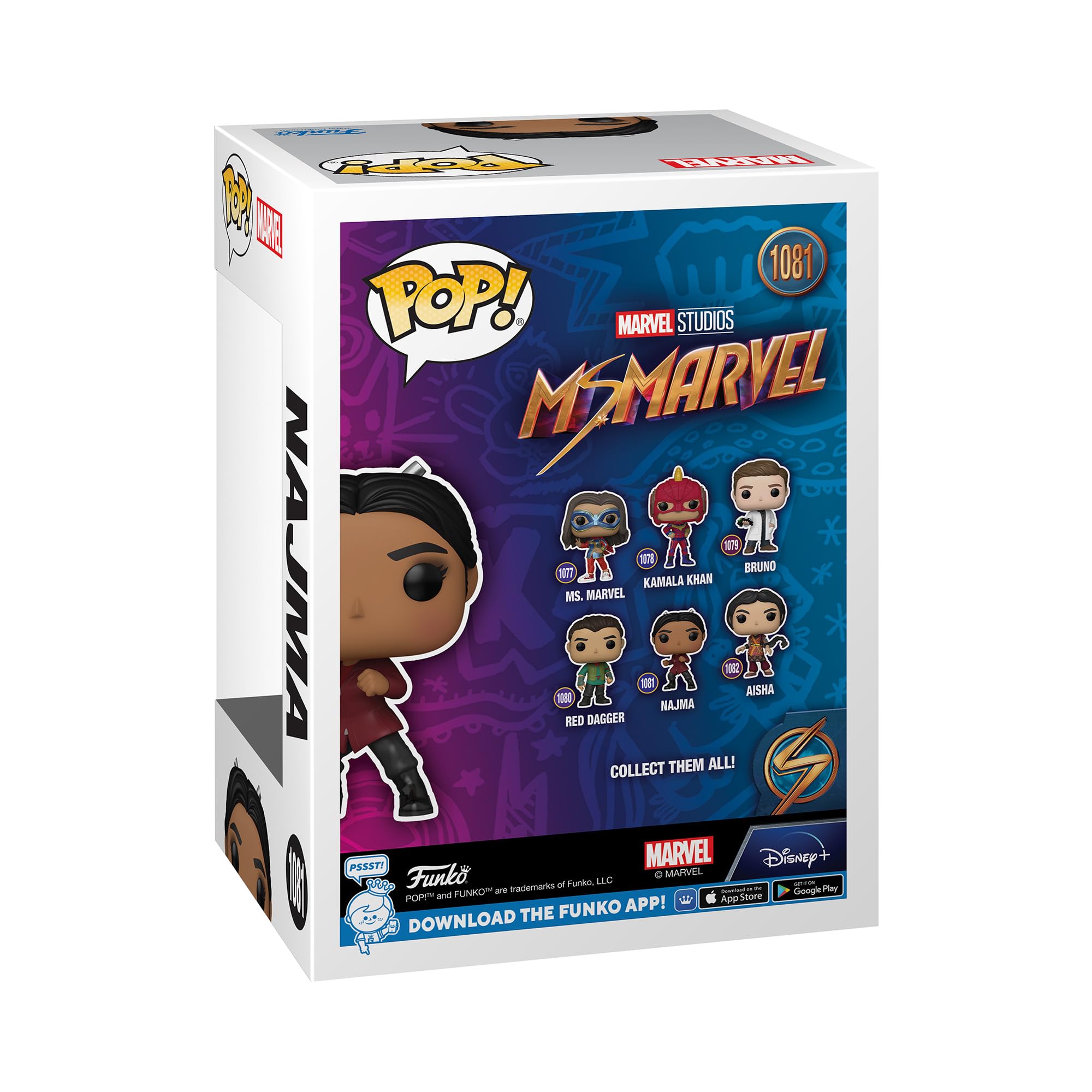 Foto 4 pulgar | Figura Funko Pop! Televisión: Sra. Marvel Najma - Venta Internacional.