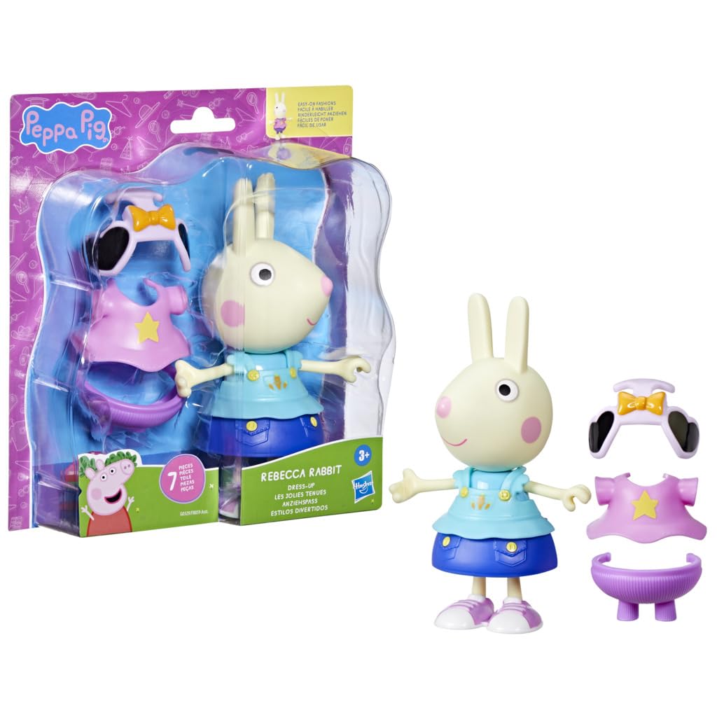Figura De Peppa Pig Rebecca Rabbit Para Disfraz Con 6 Accesorios - Venta Internacional.