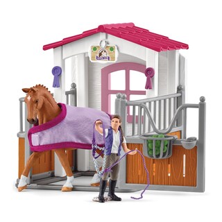 Foto 4 | Set De Juguetes Schleich Horse Club Para Lavar Caballos Con Establo, 13 Piezas - Venta Internacional.