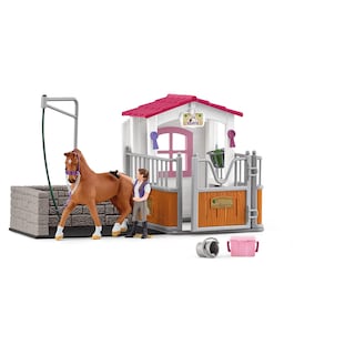 Foto 5 | Set De Juguetes Schleich Horse Club Para Lavar Caballos Con Establo, 13 Piezas - Venta Internacional.