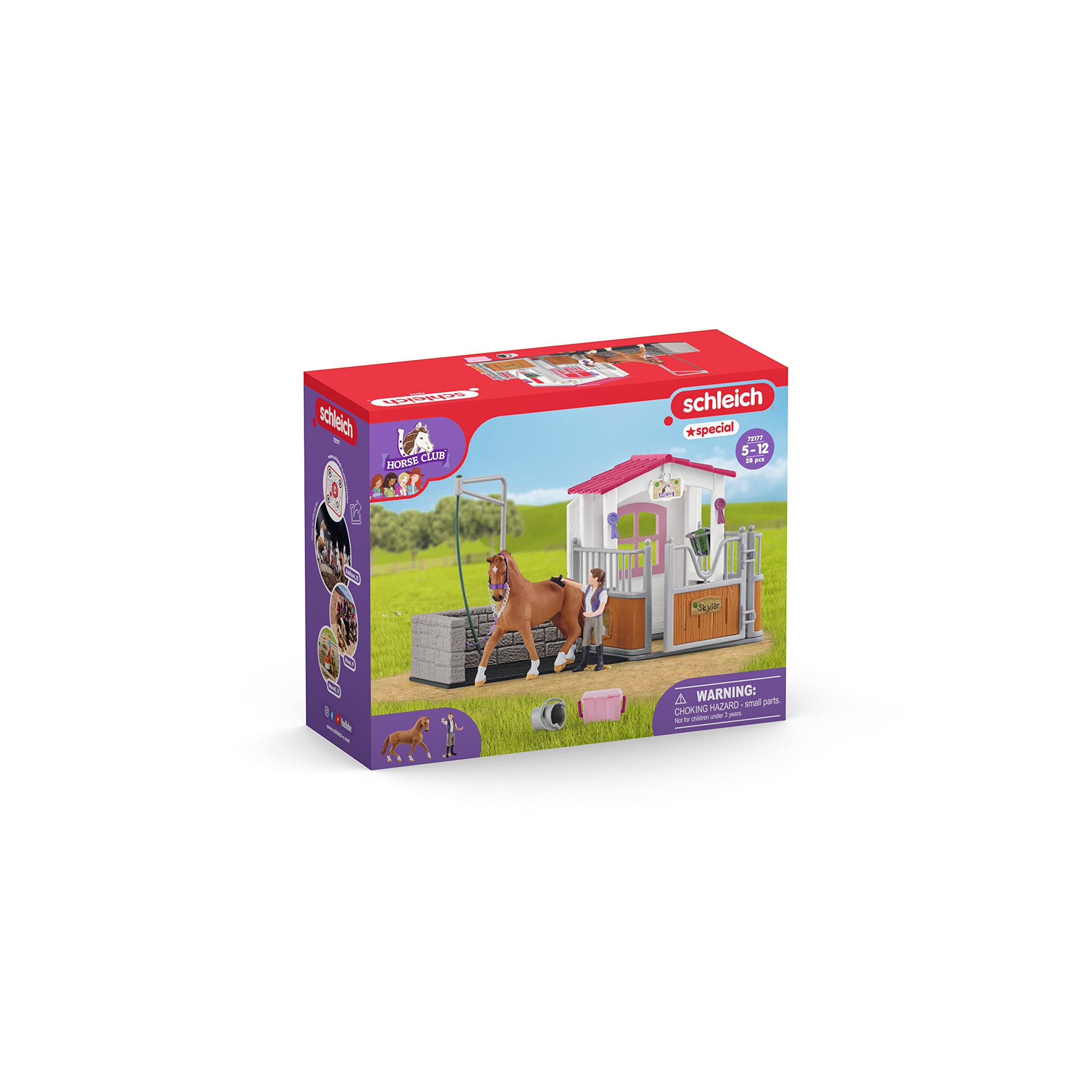 Foto 8 pulgar | Set De Juguetes Schleich Horse Club Para Lavar Caballos Con Establo, 13 Piezas - Venta Internacional.