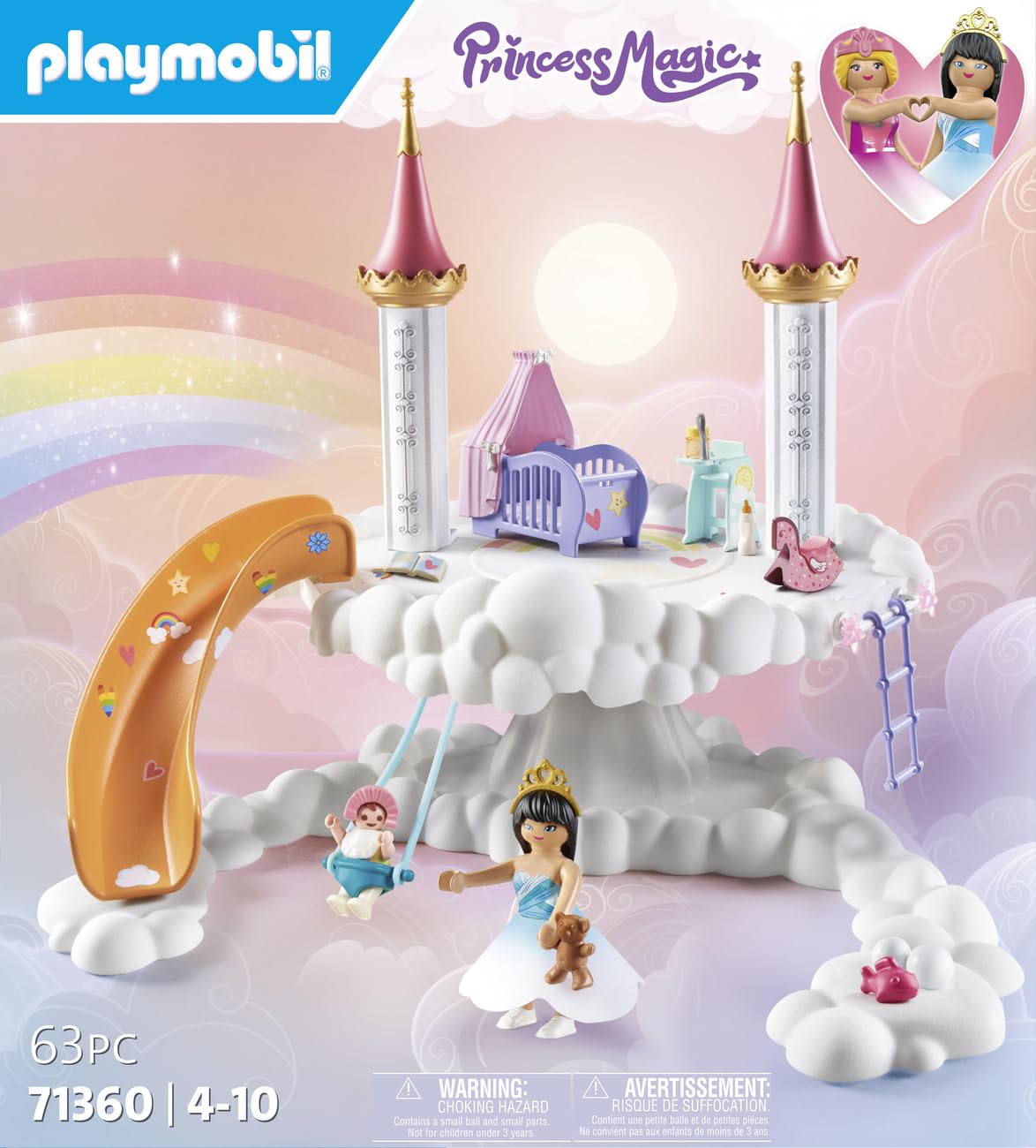 Foto 4 | Habitación Para Bebés Playmobil En Las Nubes Con Silla Alta, Cuna Y Más - Venta Internacional.