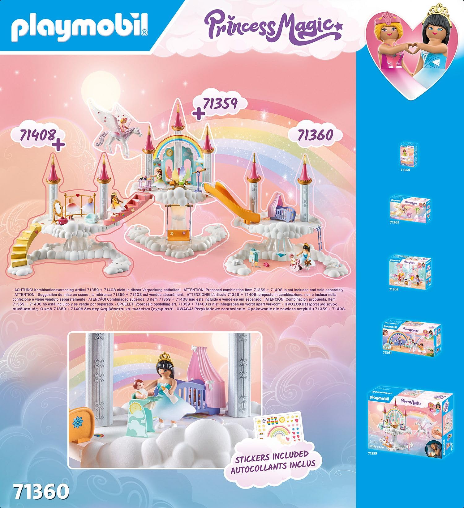 Foto 5 | Habitación Para Bebés Playmobil En Las Nubes Con Silla Alta, Cuna Y Más - Venta Internacional.