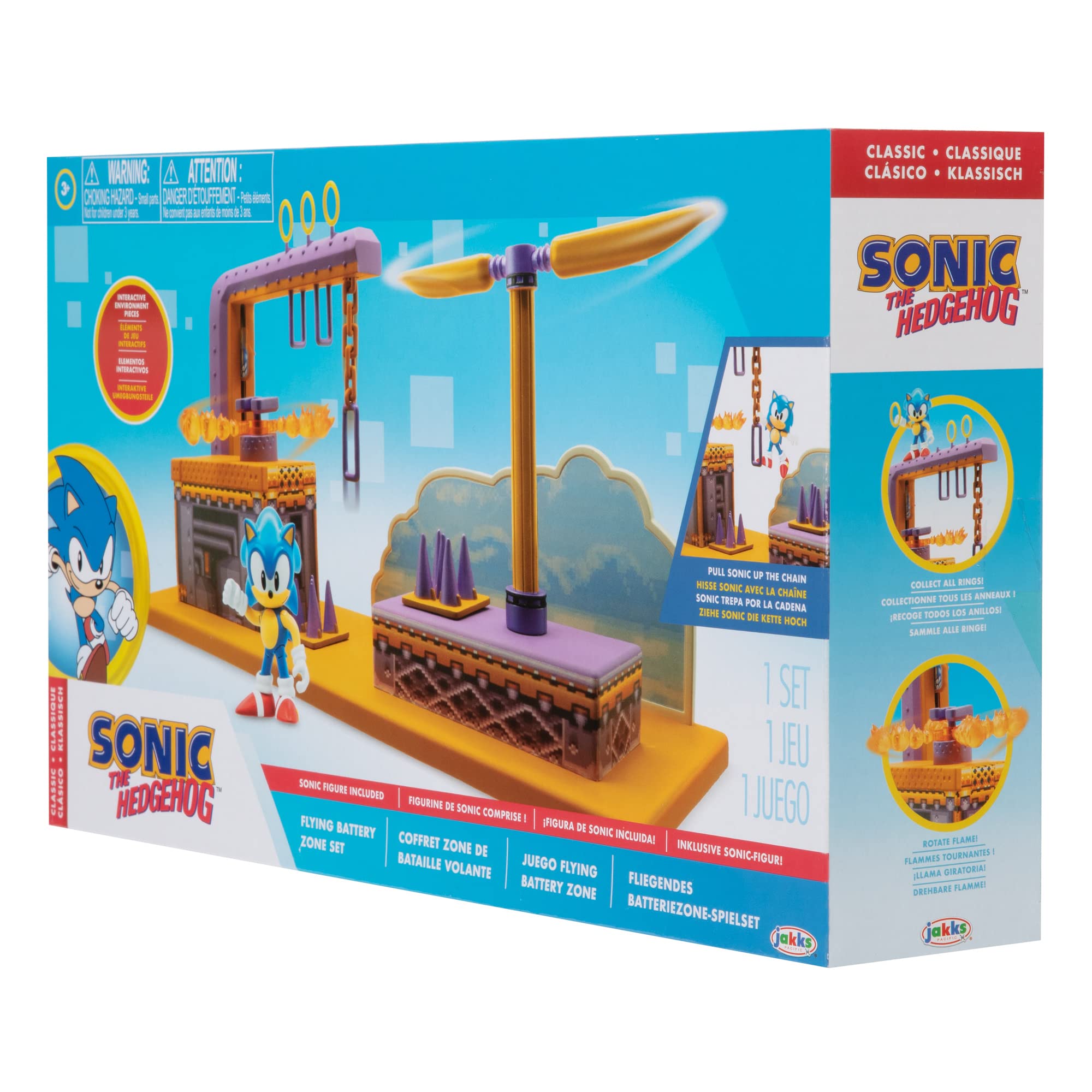 Foto 7 pulgar | Playset Sonic The Hedgehog Flying Battery Zone Con Figura De Sonic - Venta Internacional.