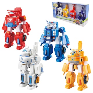 Foto 1 | Toy Airplane Super Wings 7 Transforming, Paquete De 4 Unidades Con Minifiguras - Venta Internacional.