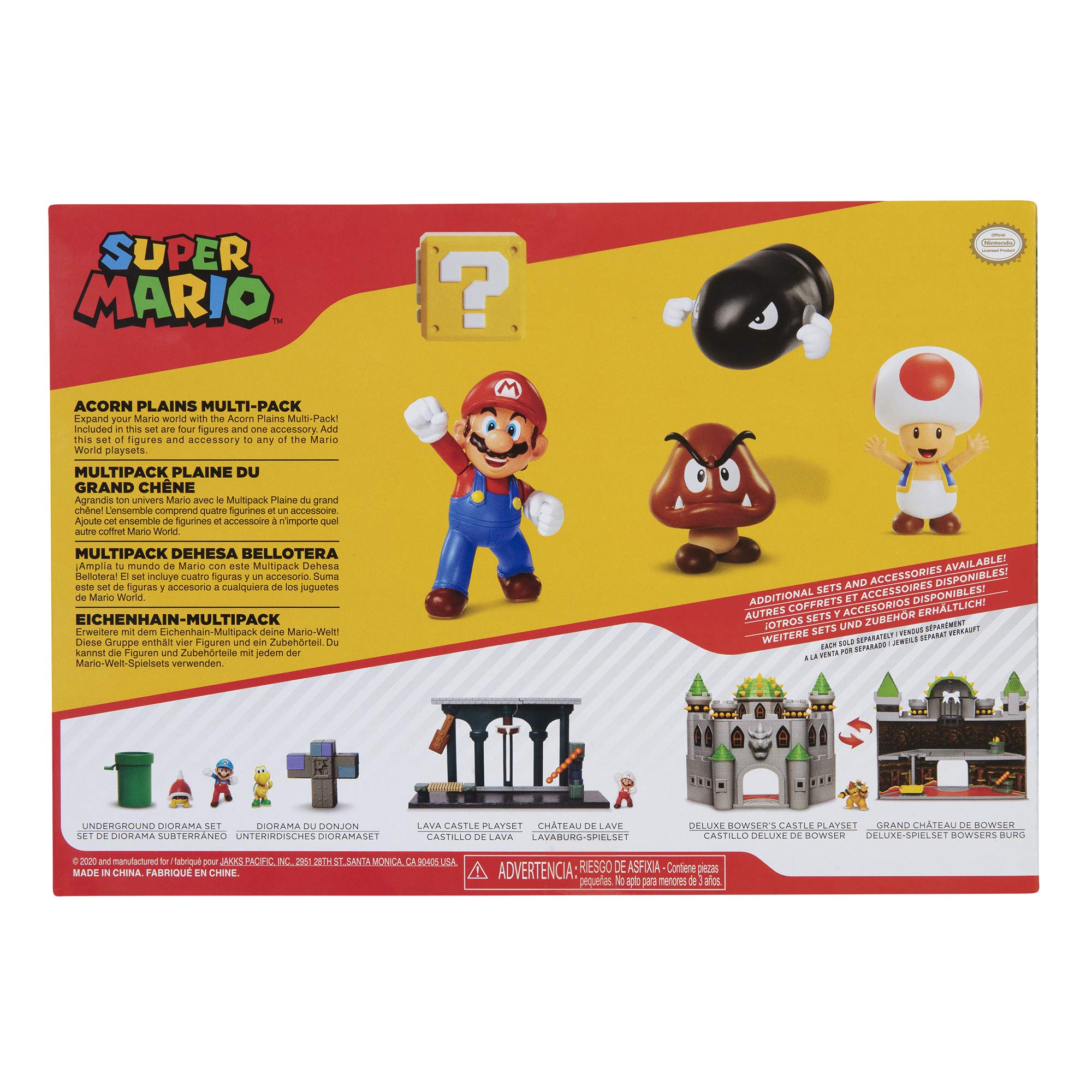 Foto 8 pulgar | Set De Figuras Nintendo Super Mario Acorn Plains De 2,5 Pulgadas (paquete De 4) - Venta Internacional.