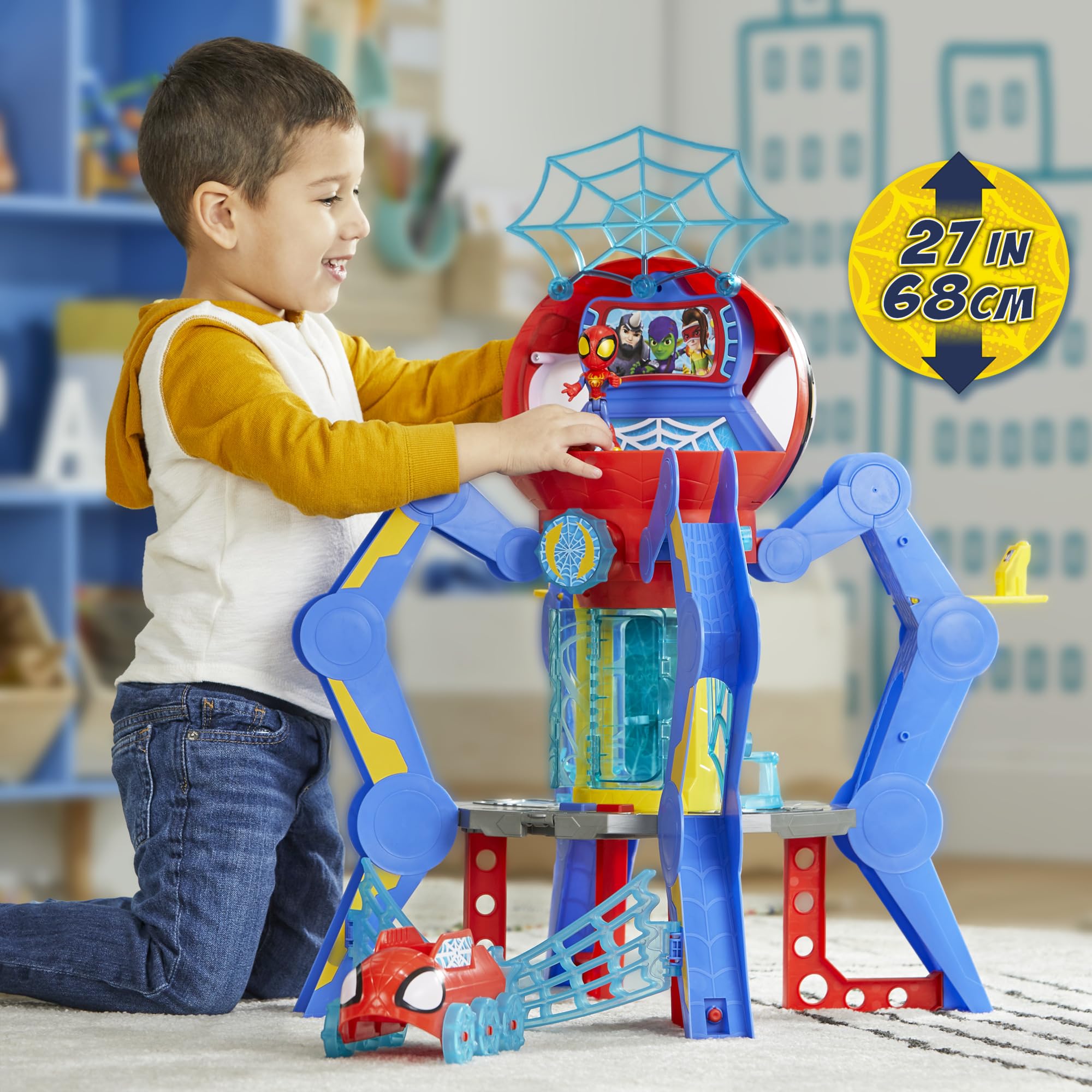 Foto 4 pulgar | Playset Spidey Y Sus Increíbles Amigos Web-spinners Web-quarters - Venta Internacional.