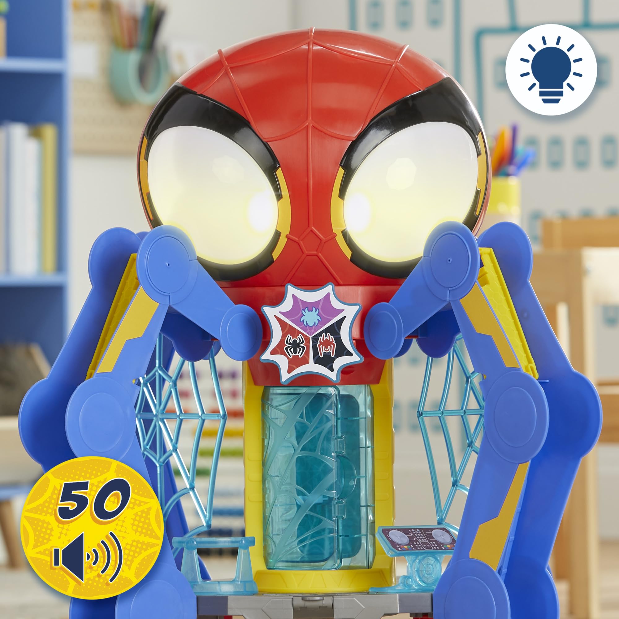 Foto 5 pulgar | Playset Spidey Y Sus Increíbles Amigos Web-spinners Web-quarters - Venta Internacional.