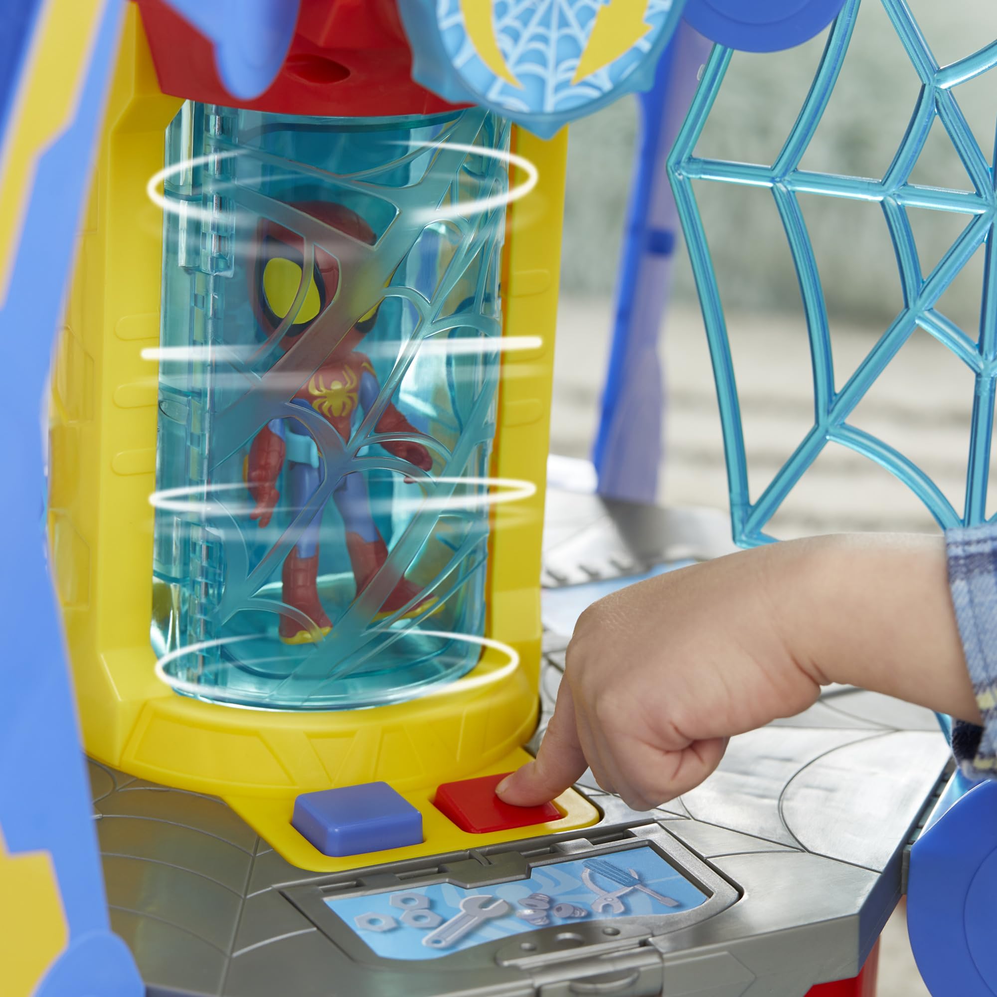 Foto 6 pulgar | Playset Spidey Y Sus Increíbles Amigos Web-spinners Web-quarters - Venta Internacional.