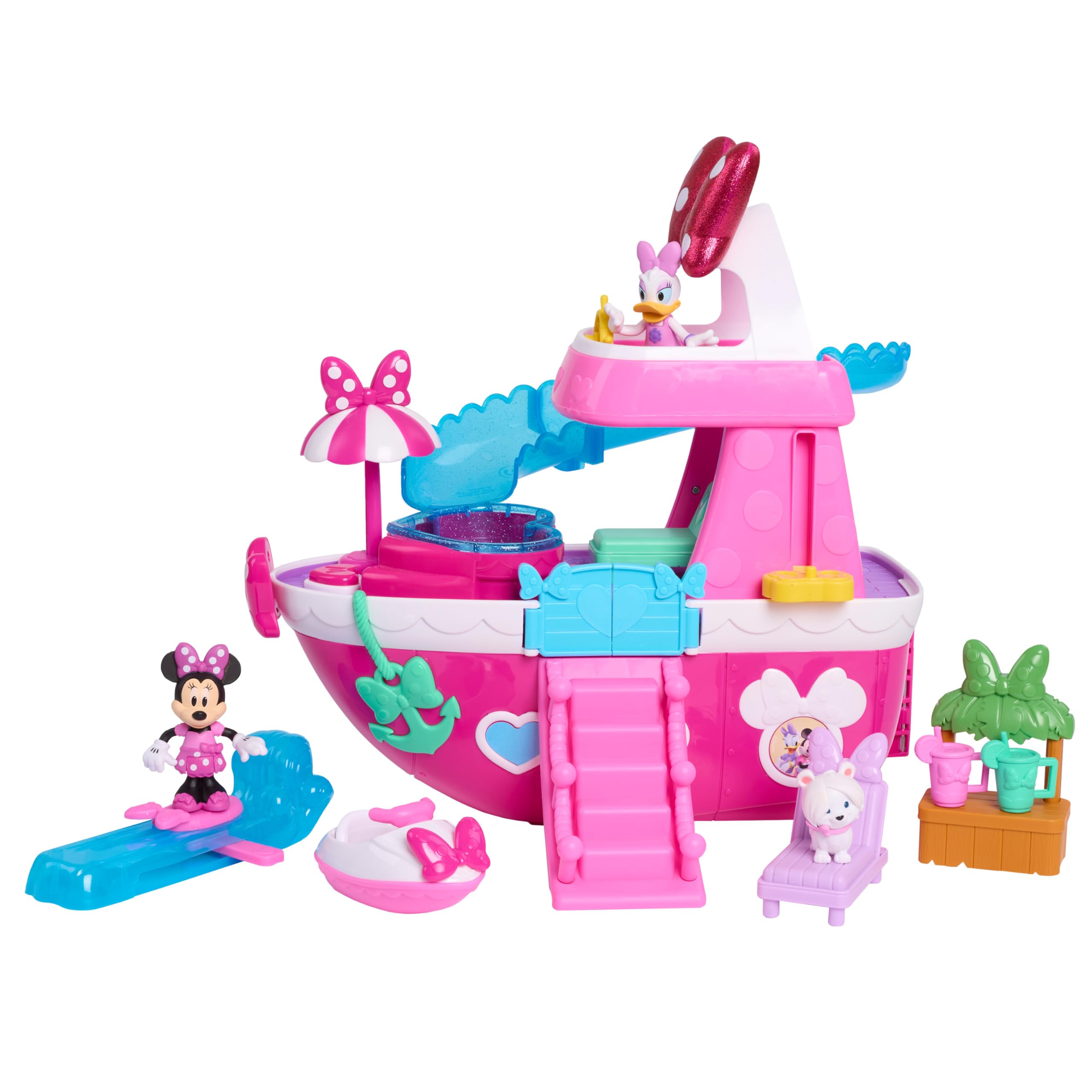 Foto 2 pulgar | Set De Juego Just Play Disney Junior Minnie Mouse Bowdazzling Yacht - Venta Internacional.