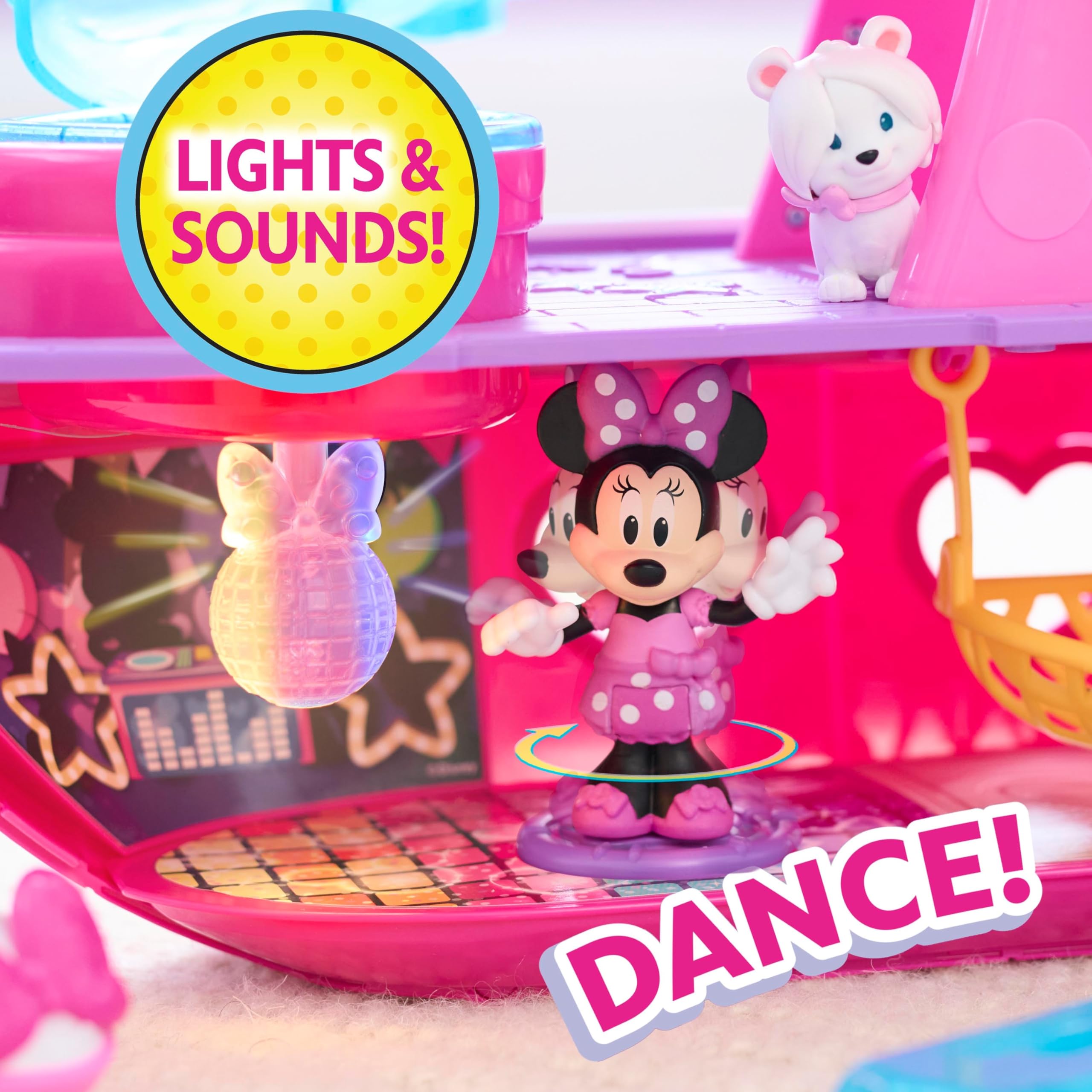 Foto 3 pulgar | Set De Juego Just Play Disney Junior Minnie Mouse Bowdazzling Yacht - Venta Internacional.