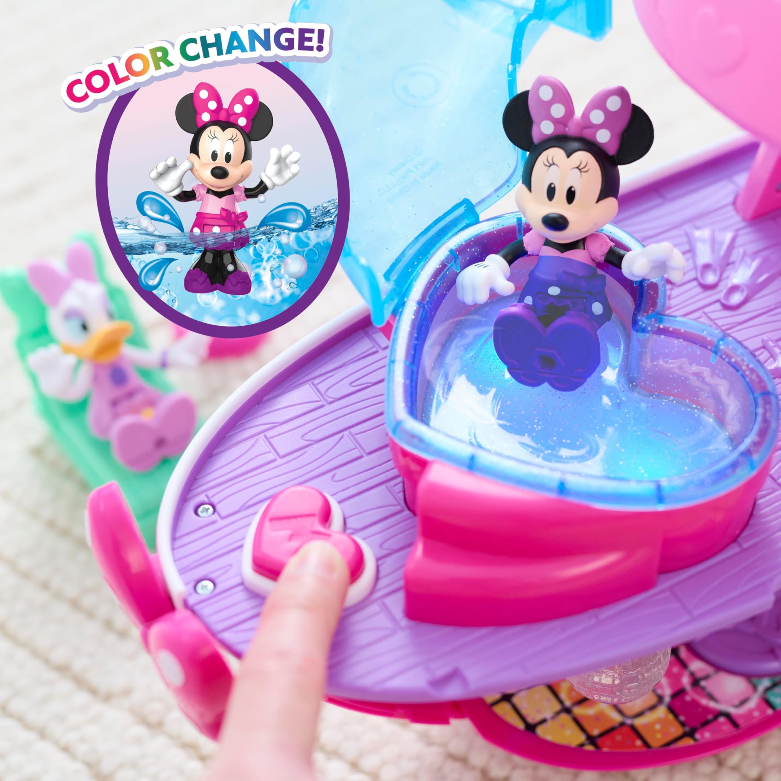 Foto 6 pulgar | Set De Juego Just Play Disney Junior Minnie Mouse Bowdazzling Yacht - Venta Internacional.