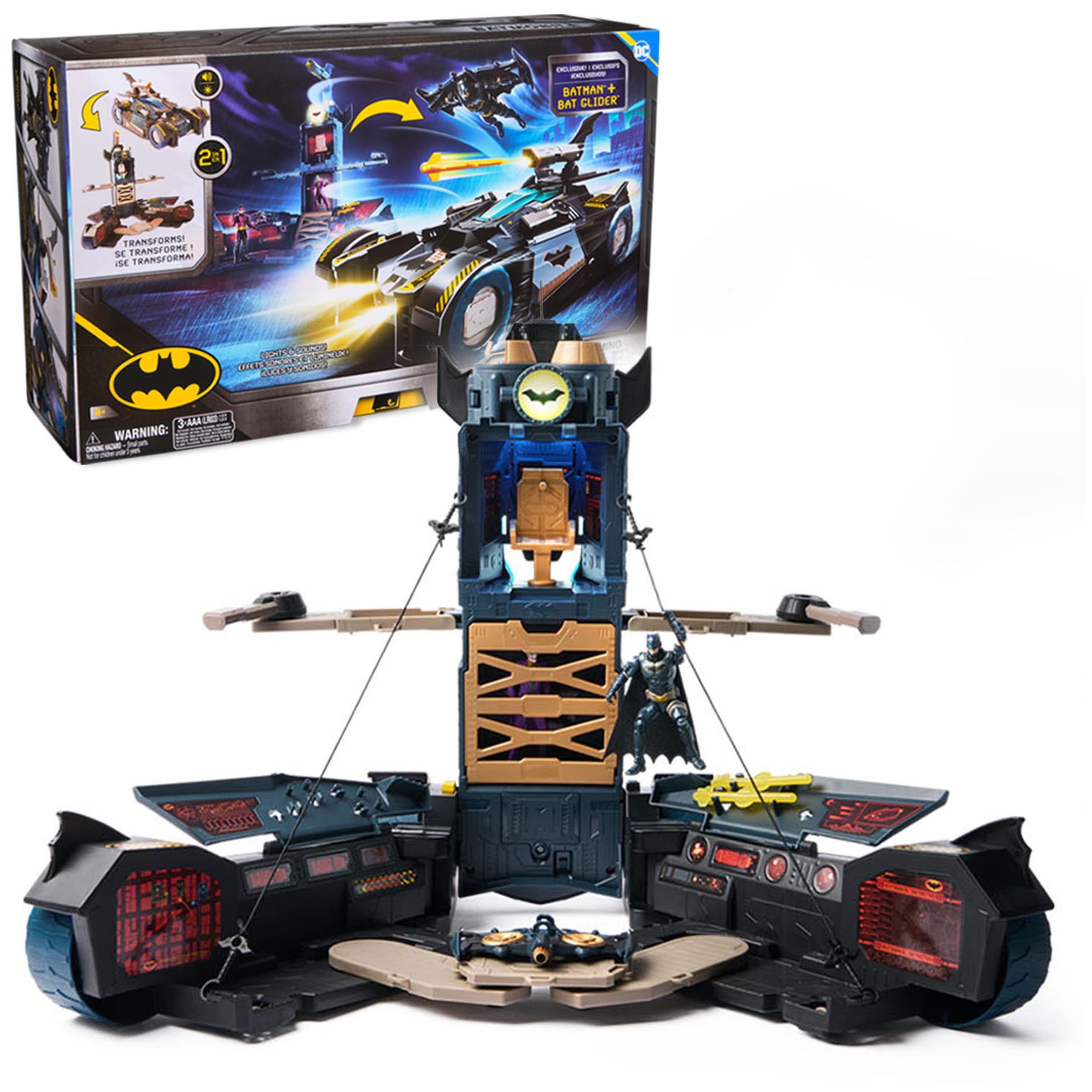 Foto 2 pulgar | Playset Dc Comics Batman Ultimate Transforming Batmobile 4+ - Venta Internacional.
