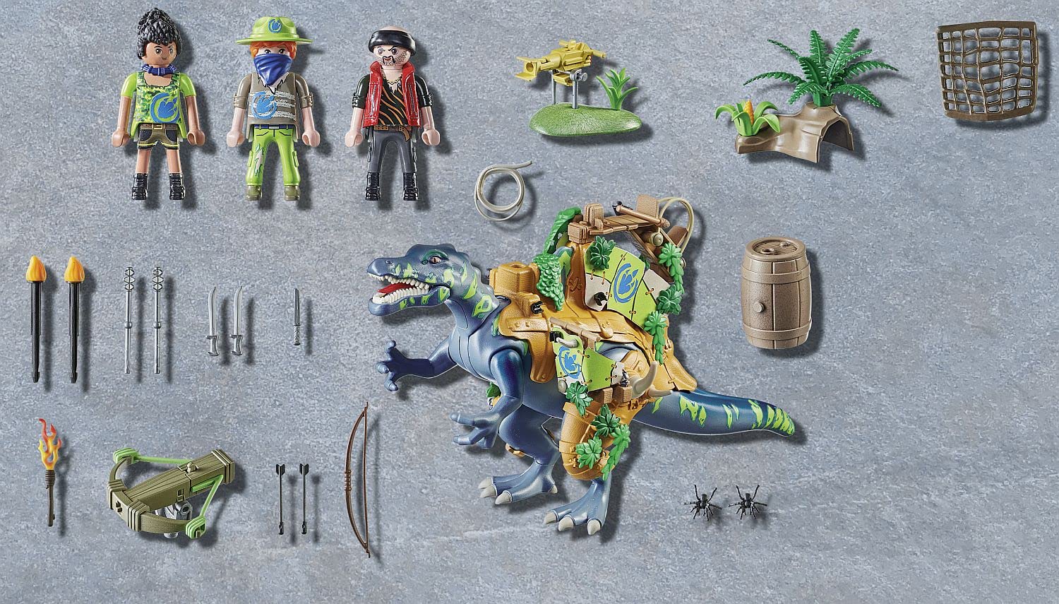 Foto 4 pulgar | Juguete Playmobil Spinosaurus Con Armadura, Cañón Y Figuras - Venta Internacional.