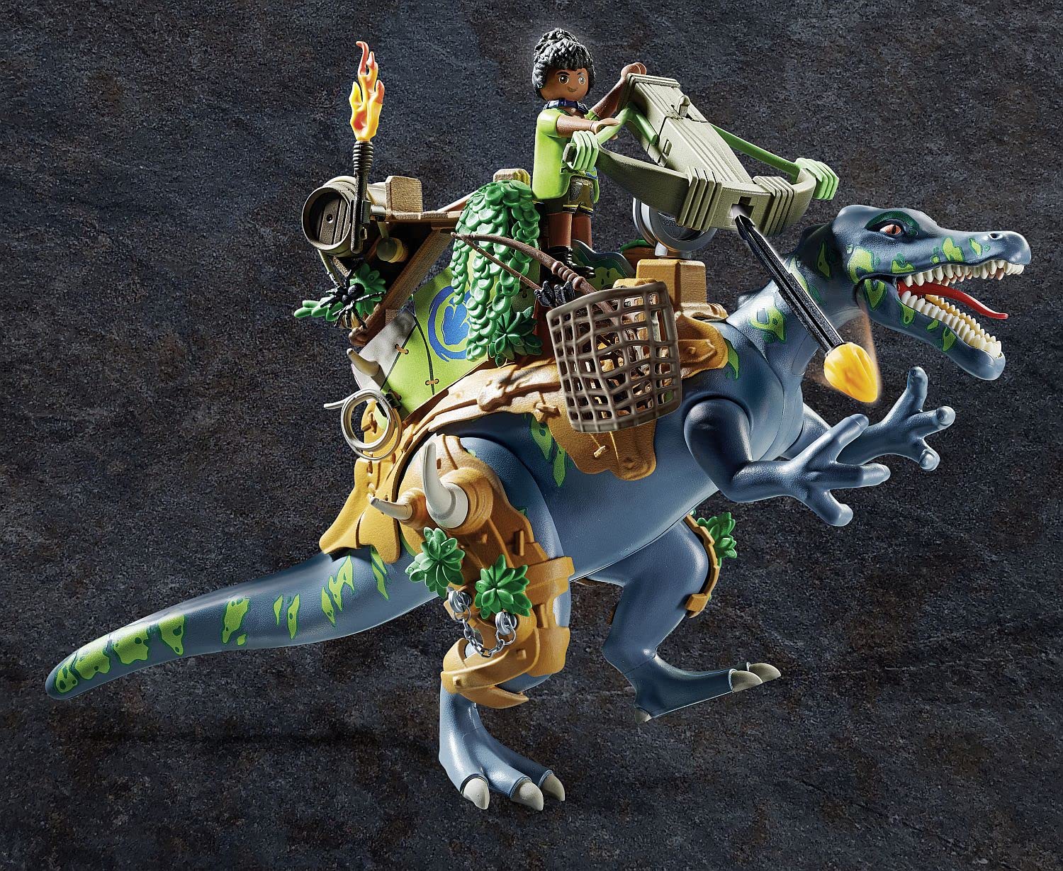 Foto 5 pulgar | Juguete Playmobil Spinosaurus Con Armadura, Cañón Y Figuras - Venta Internacional.