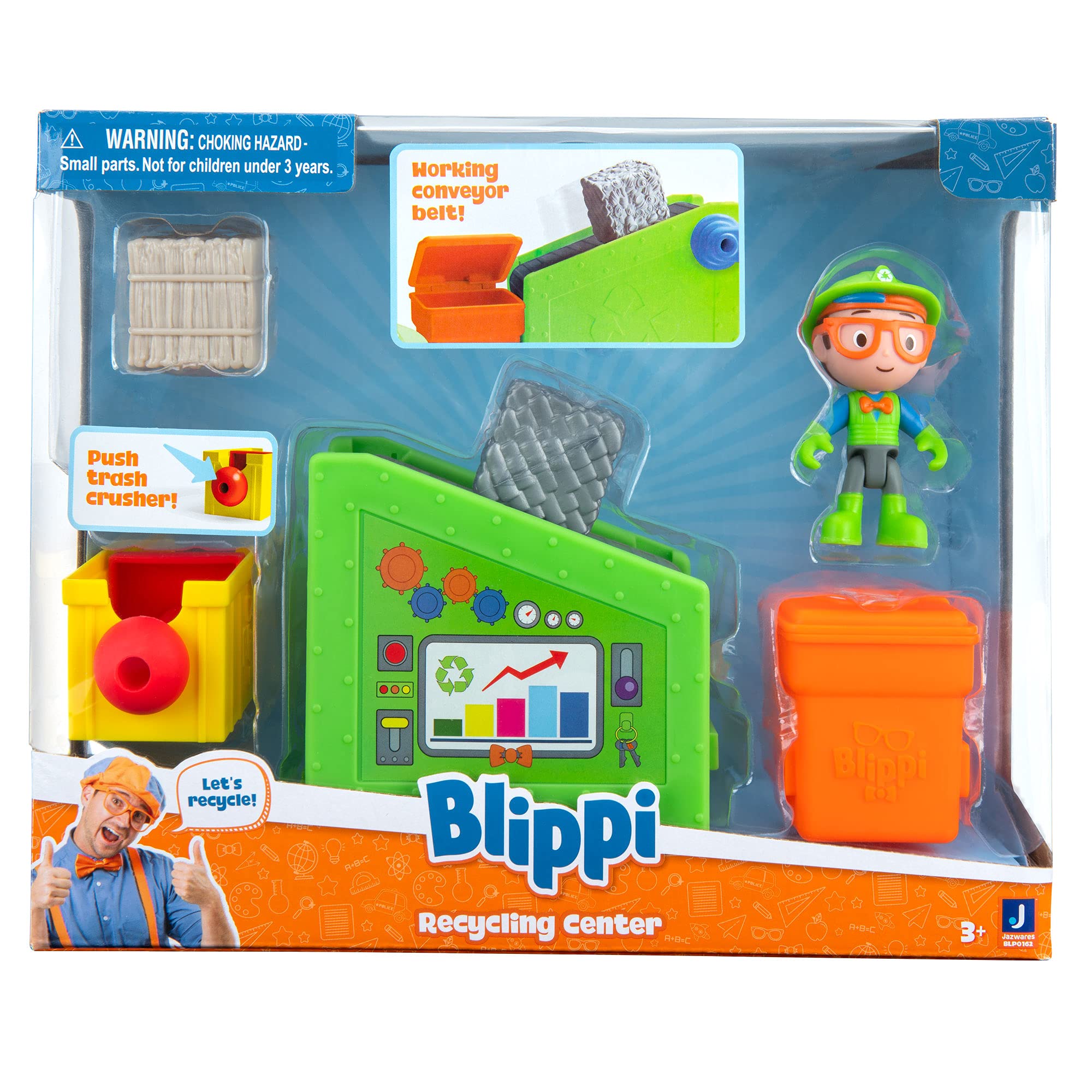 Foto 3 pulgar | Centro De Reciclaje Playset Blippi Little Adventures Con Figura - Venta Internacional.