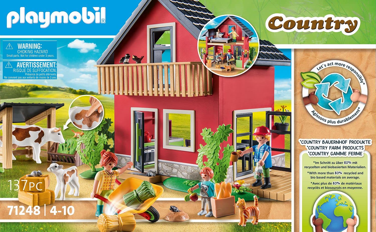 Foto 5 pulgar | Casa De Campo Playmobil Con Área Al Aire Libre - Venta Internacional.