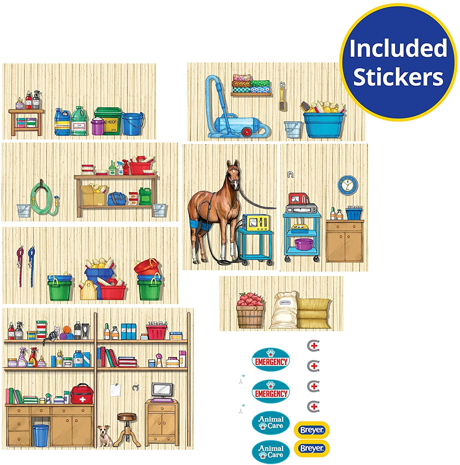 Foto 5 | Playset Breyer Stablemates Deluxe Animal Hospital Con 10 Piezas - Venta Internacional.