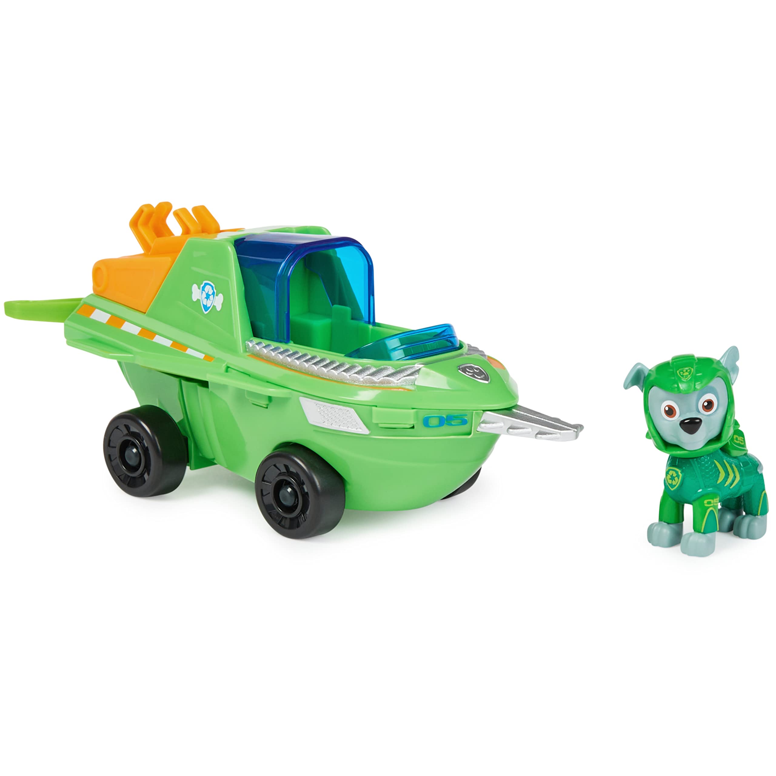 Vehículo Rocky Transforming Sawfish De Toy Paw Patrol Aqua Pups - Venta Internacional.