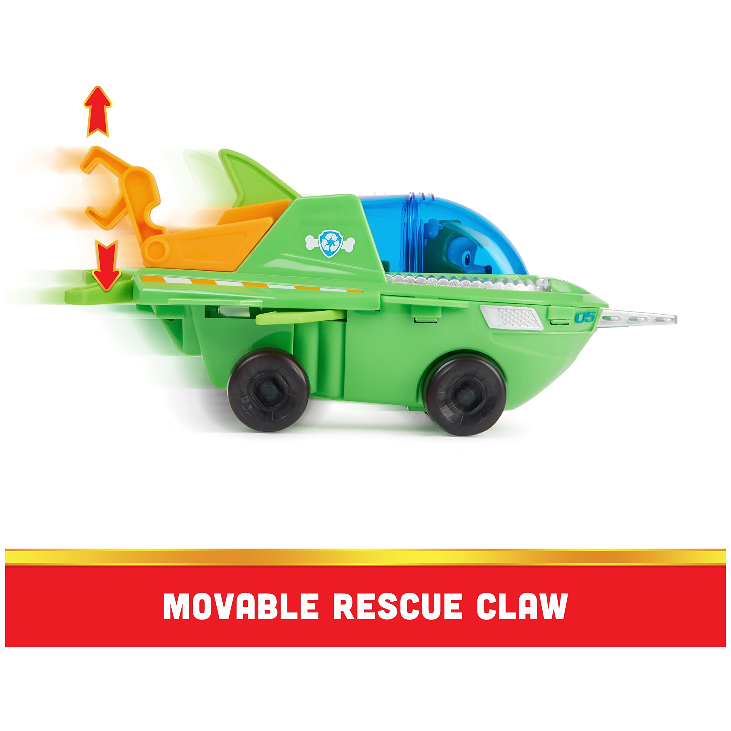 Foto 7 pulgar | Vehículo Rocky Transforming Sawfish De Toy Paw Patrol Aqua Pups - Venta Internacional.
